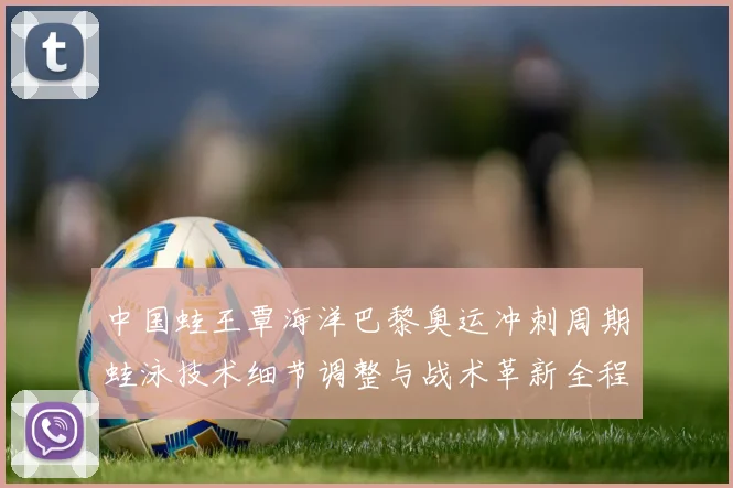 中国蛙王覃海洋巴黎奥运冲刺周期蛙泳技术细节调整与战术革新全程揭秘